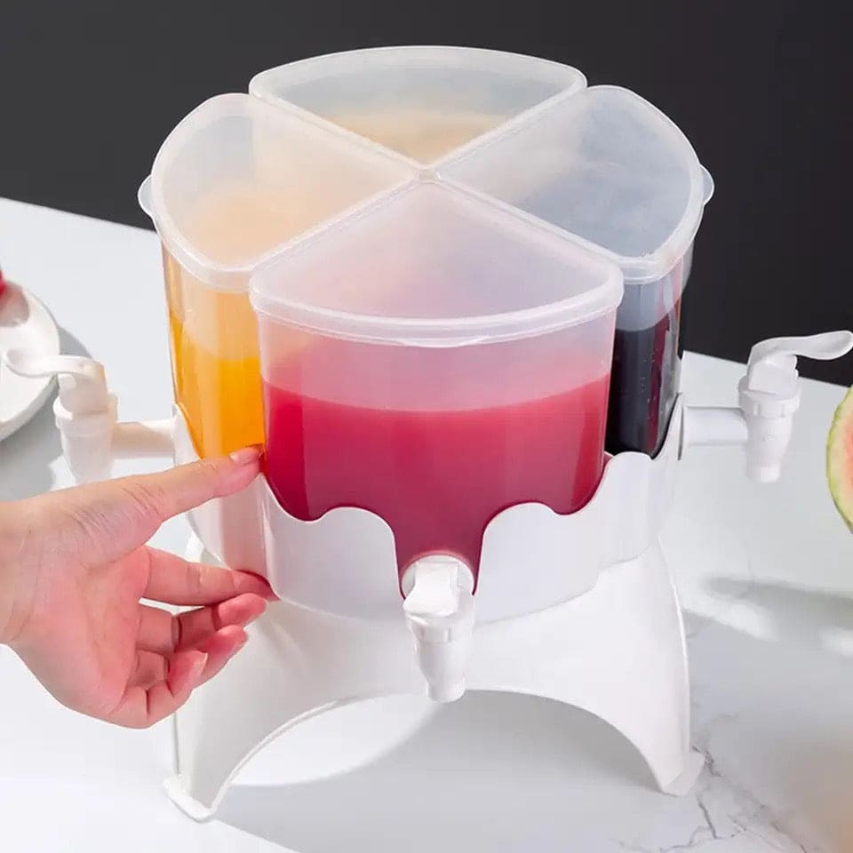 4 Grid Cold Rotating Kettle, Household Beverage Container, Cool Water Bucket, Beverage Dispenser with Spigot Water Bottle, 4L Water Bottle for Wedding Bar Outdoor Party Home Party, Water Jug With Faucet, Drink Jug Bucket, Detachable Liquid Dispenser 4 Grid Cold Rotating Kettle, Household Beverage Container, Cool Water Bucket, Beverage Dispenser with Spigot Water Bottle, 4L Water Bottle for Wedding Bar Outdoor Party Home Party, Water Jug With Faucet, Drink Jug Bucket, Detachable Liquid Dispenser